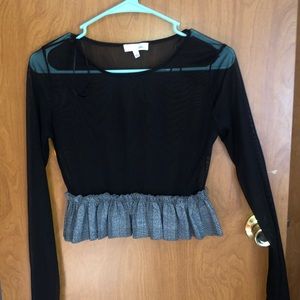 Small black Sheer shirt